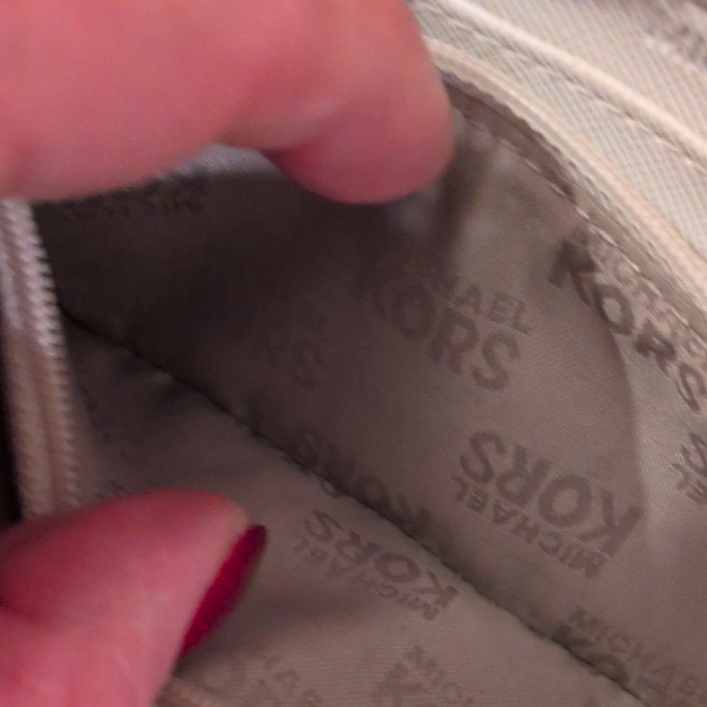 Michael Kors Beige Logo Wristlet - Picture 7 of 14